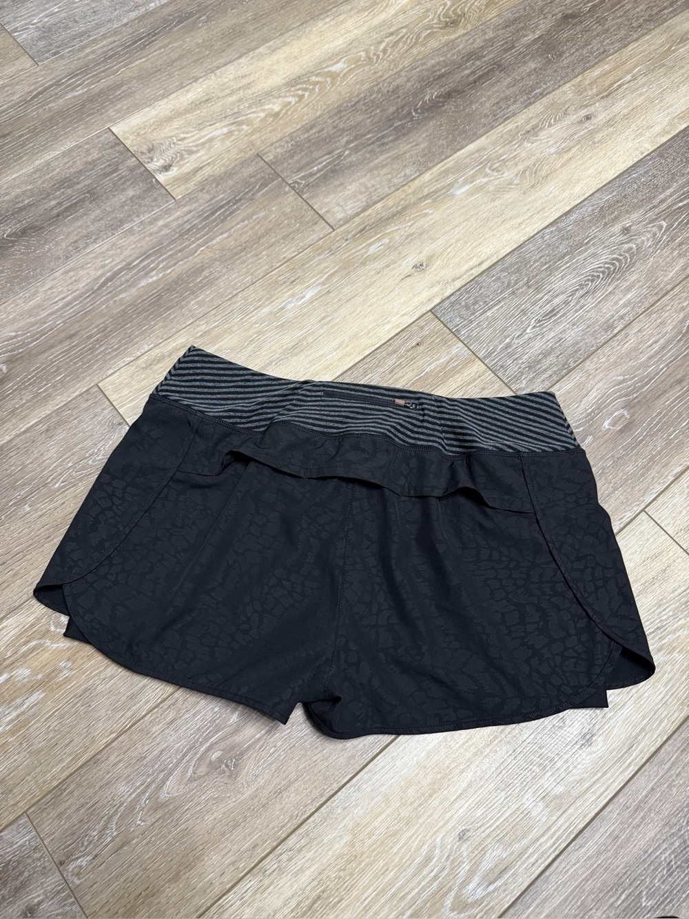 MPG Black Athletic Shorts with Striped Waistband